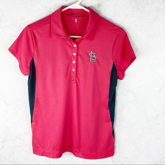 [Nike]  Pink STL Cardinals Polo Shirt - Picture 1 of 3